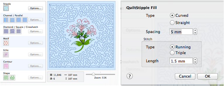 QuiltBlock QuiltStipple screenshots