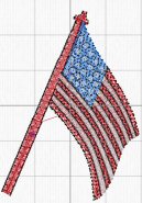 Flag in 2D View with Stitch Point